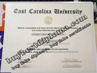 East Carolina University diploma, East Carolina University degree,