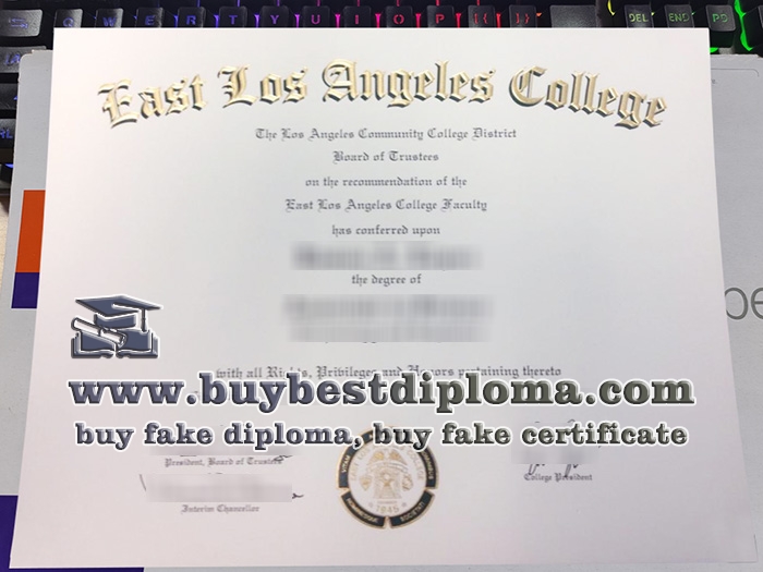 East Los Angeles College diploma, East Los Angeles College certificate,