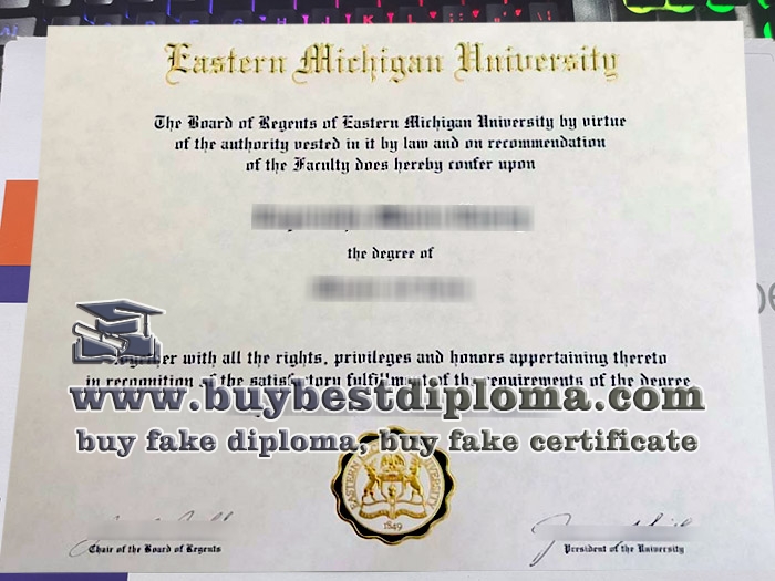 Eastern Michigan University diploma, Eastern Michigan University degree,