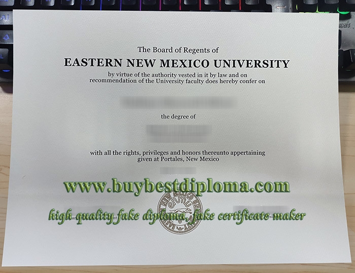 Eastern New Mexico University diploma, Eastern New Mexico University degree, fake ENMU certificate,