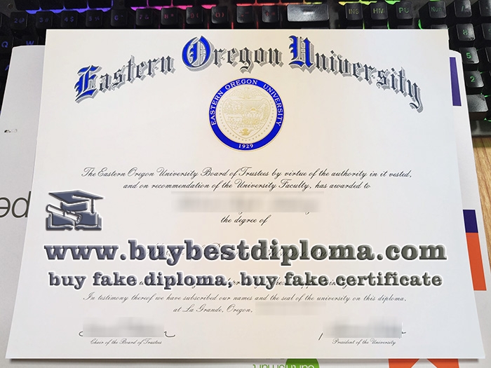 Eastern Oregon University diploma, Eastern Oregon University certificate,