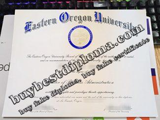 Eastern Oregon University diploma, Eastern Oregon University certificate,