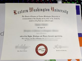 Eastern Washington University diploma, fake Eastern Washington University certificate,