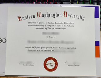 Eastern Washington University degree, EWU diploma certificate,