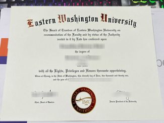 Eastern Washington University diploma, Eastern Washington University degree,