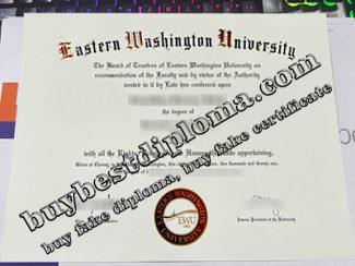 Eastern Washington University diploma, Eastern Washington University degree,