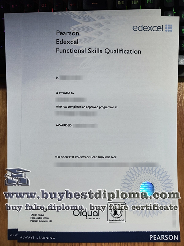 Functional skills certificate, Functional skills qualification,