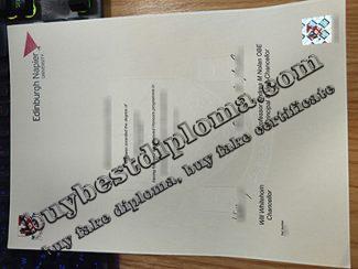 Edinburgh Napier University degree, Edinburgh Napier University diploma