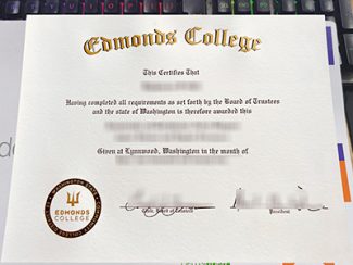 Edmonds College diploma, Edmonds College certificate,