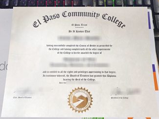 El Paso Community College diploma, EPCC certificate,