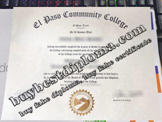 El Paso Community College diploma, EPCC certificate,