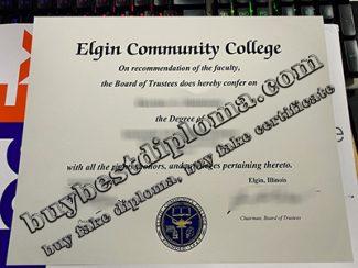 Elgin Community College diploma, Elgin Community College degree,