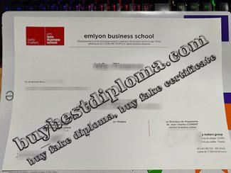 Emlyon Business School diploma, Emlyon Business School certificate,