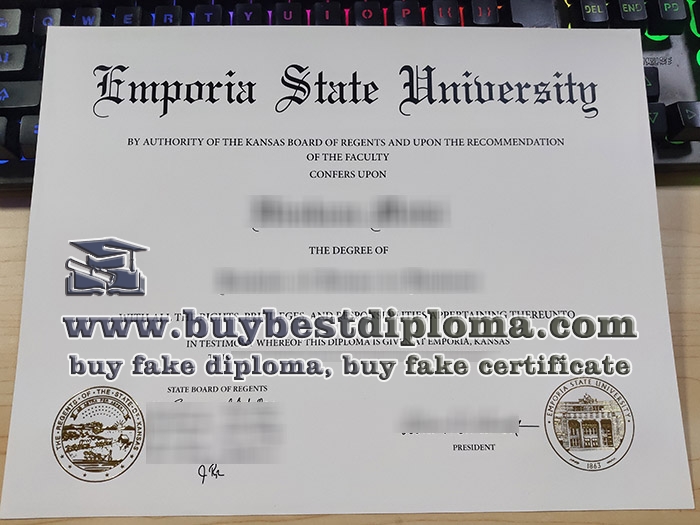 Emporia State University diploma, buy Emporia State University degree,