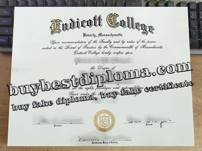 Endicott College diploma