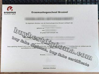 Erasmushogeschool Brussel diploma, Erasmushogeschool Brussel getuigschrift,