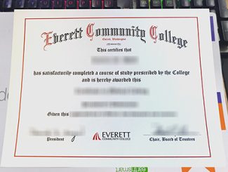 Everett Community College diploma, Everett Community College certificate,