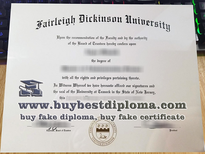 Fairleigh Dickinson University diploma, Fairleigh Dickinson University degree,