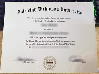 Fairleigh Dickinson University diploma, Fairleigh Dickinson University degree,