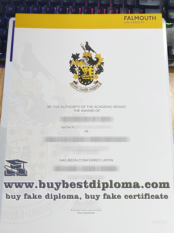 Falmouth University degree, Falmouth University certificate,