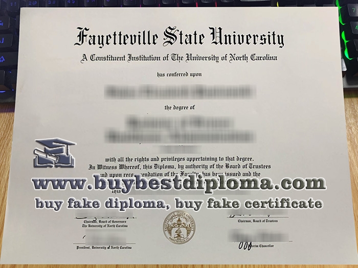 Fayetteville State University diploma, Fayetteville State University certificate,