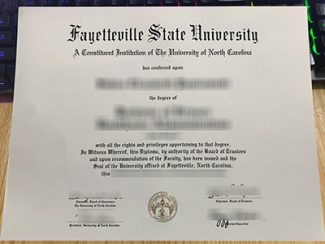 Fayetteville State University diploma, Fayetteville State University certificate,