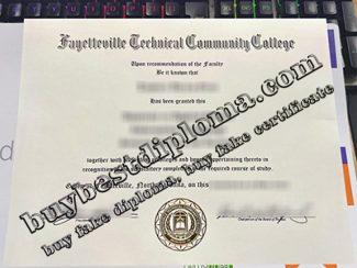 Fayetteville Technical Community College diploma, Fayetteville Technical Community College certificate,