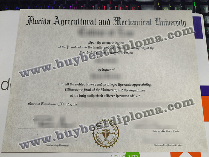 Florida Agricultural and Mechanical University degree, Florida A&M University diploma,