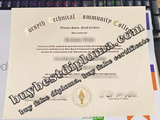 Forsyth Technical Community College diploma, Forsyth Technical Community College certificate,