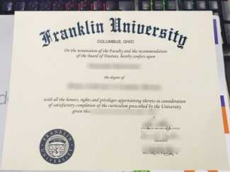Franklin University diploma, Franklin University certificate,