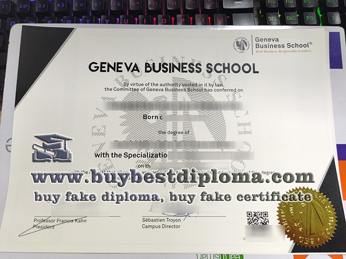 Geneva Business School diploma, Geneva Business School degree, fake MBA diploma,