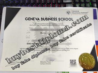 Geneva Business School diploma, Geneva Business School degree, fake MBA diploma,