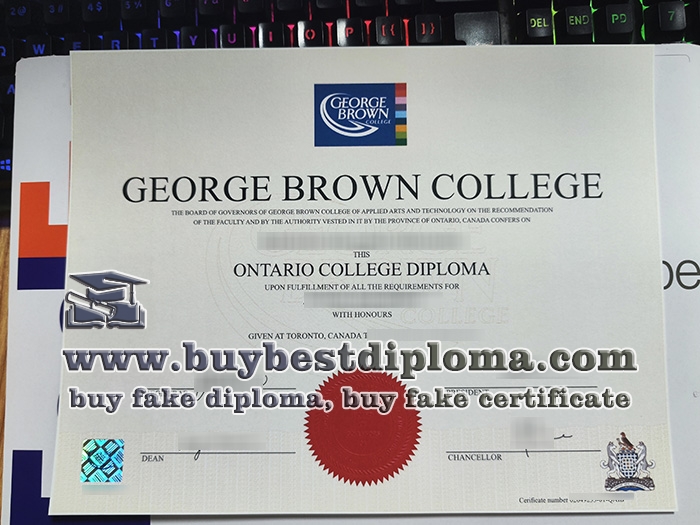 George Brown College diploma 2023, George Brown College certificate, 