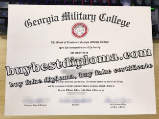 Georgia Military College diploma