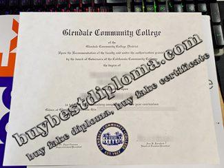 Glendale Community College diploma, Glendale Community College certificate,