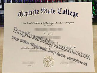 Granite State College diploma, fake Granite State College degree,