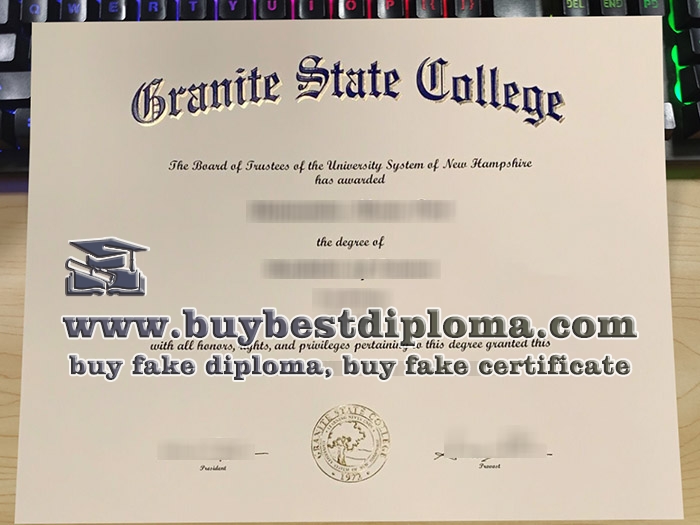 Granite State College diploma, fake Granite State College degree,