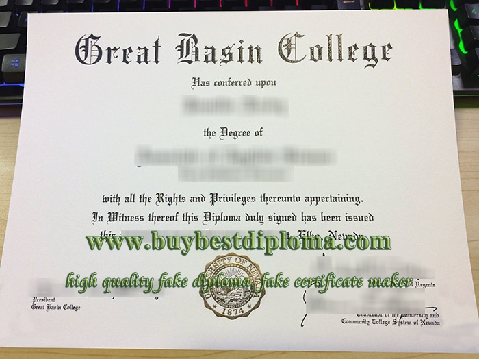Great Basin College diploma, Great Basin College certificate,