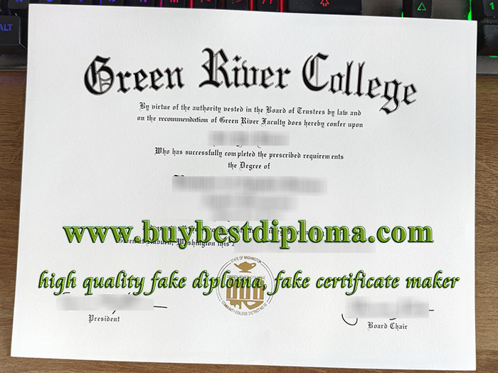 Green River College diploma, Green River College degree,
