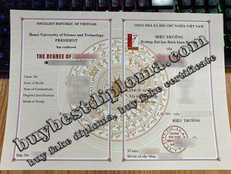 Hanoi University of Science and Technology diploma, Hanoi University degree,