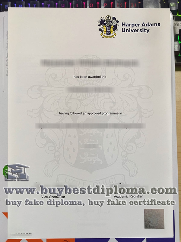 Harper Adams University degree, fake Harper Adams University diploma,