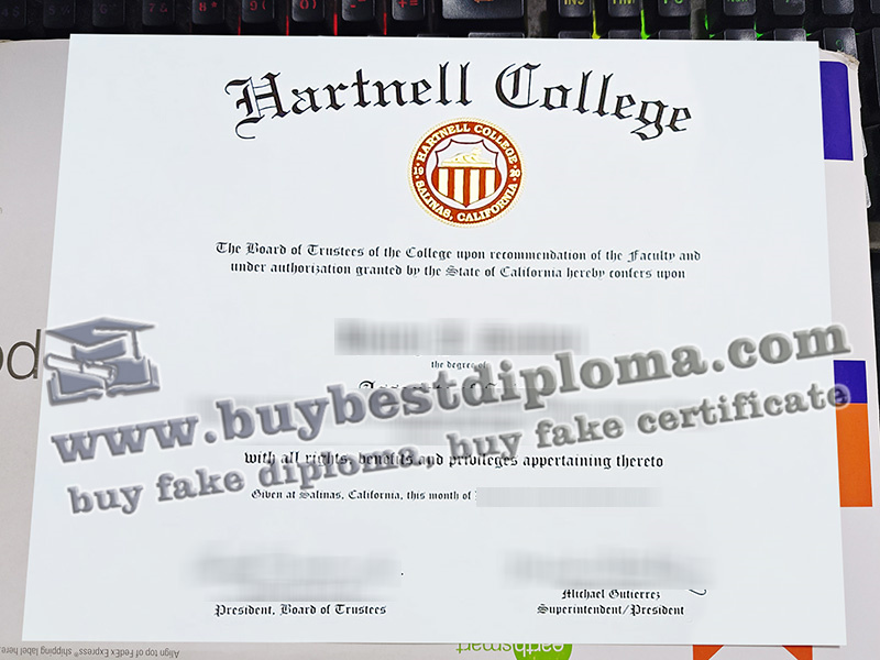 Hartnell College diploma, Hartnell College degree,