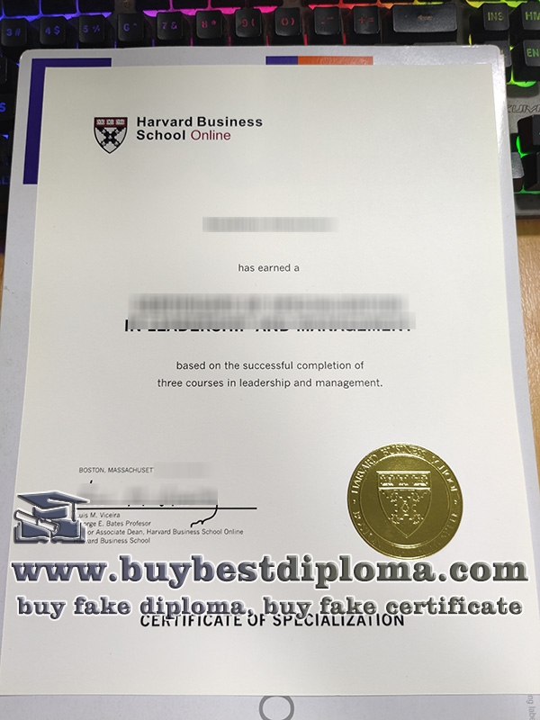 Harvard Business School diploma, Harvard Business School online certificate,