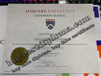 Harvard Extension School certificate, Harvard Extension School diploma,