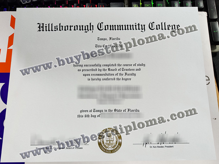 Hillsborough Community College diploma, Hillsborough Community College certificate,