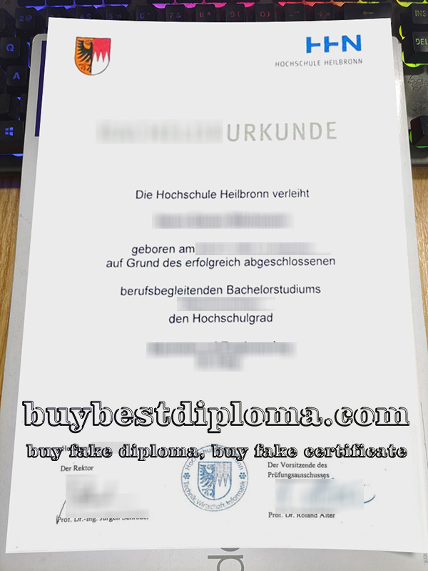 Hochschule Heilbronn urkunde, Hochschule Heilbronn degree,