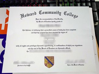 Howard Community College diploma, Howard Community College certificate,