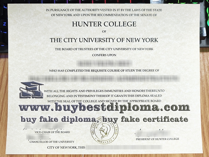 CUNY Hunter College diploma, fake Hunter College diploma,