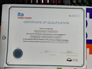 ITA certificate, Industry Training Authority certificate,