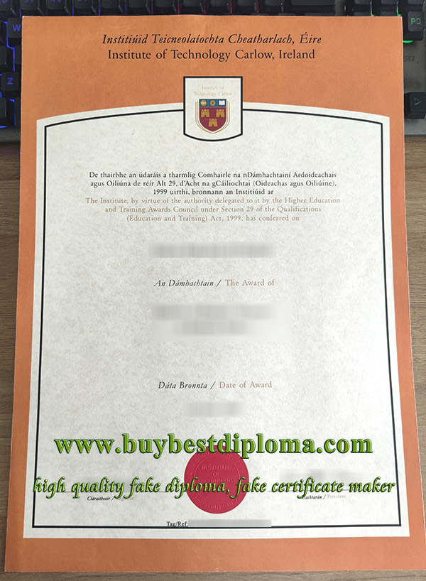 Institute of Technology Carlow degree, IT Carlow diploma, fake IT Carlow certificate,